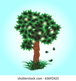 vector abstract tree