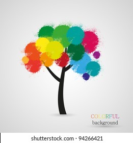 Vector abstract tree background