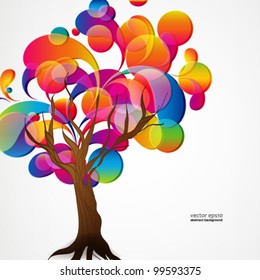 vector of abstract tree background.