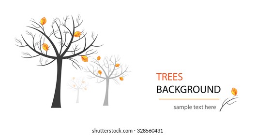 Vector abstract tree. Abstract design. Can be used as nature or ecology background. Isolation over white background.