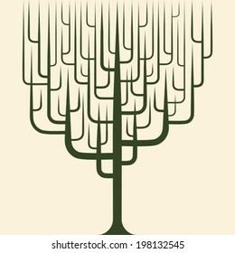 vector of abstract tree icon