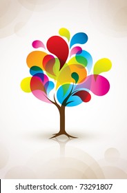 Vector Of Abstract Tree Icon