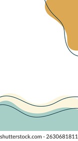 vector abstract trendy background. striped abstract liquid shape background. minimalist dynamic style banner design.