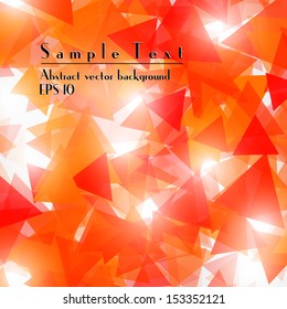 Vector abstract triangle background