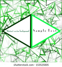 Vector abstract triangle background