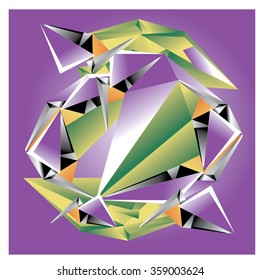 Vector abstract triangle Background