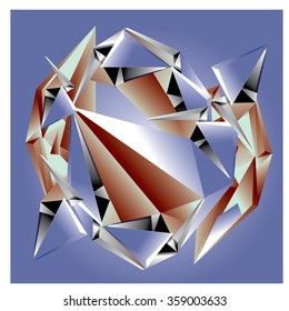 Vector abstract triangle Background