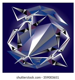 Vector abstract triangle Background