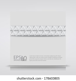 Vector abstract triangle card or banner presentation.