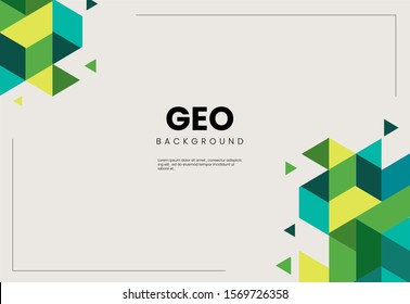 Vector of abstract triangle geometric pattern and background