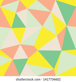 Vector Abstract Triangle Geometrical Multicolored Background Repeat Pattern Ver2. Suitable for textile, gift wrap and wallpaper.