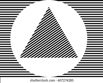 Vector . Abstract Triangle Geometry Design.