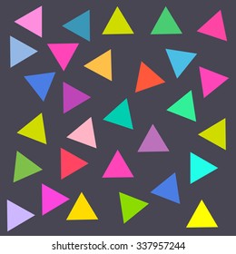 Vector abstract triangle hipster geometric pattern background
