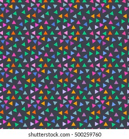 Vector abstract triangle hipster geometric seamless pattern background