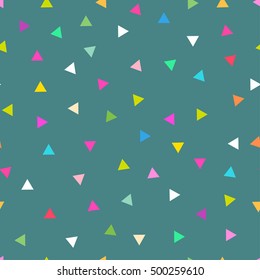 Vector abstract triangle pattern. Hipster geometric seamless background