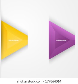 Vector abstract triangles background. Object web design