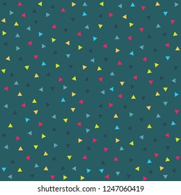 Vector abstract triangles pattern. Hipster geometric background