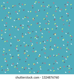 Vector abstract triangles pattern. Hipster geometric background