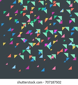Vector abstract triangles pattern. Hipster geometric card background template