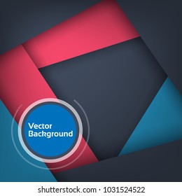 Vector abstract triangular background. Triangles with shadow vector illustration