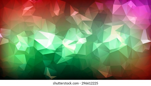 Vector abstract triangulated background | Geometric texture | Modern pattern | Colorful background