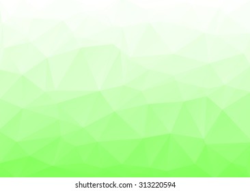 Vector abstract triangulated background | green background