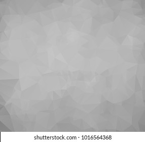 Vector abstract triangulated pale colorless background. Horizontal dynamic grey pattern. Geometric texture. Modern. Triangles. White, grey, black colors. Dark low poly fond. EPS 10. Diagonal gradation