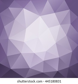 Vector abstract triangulated pale purple background. Dynamic pattern. Geometric texture. Modern. Triangles. 