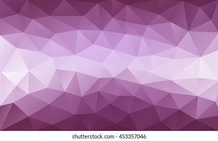 Vector abstract triangulated pale purple background. Horizontal dynamic grey pattern. Geometric texture. Modern. Triangles. White line.