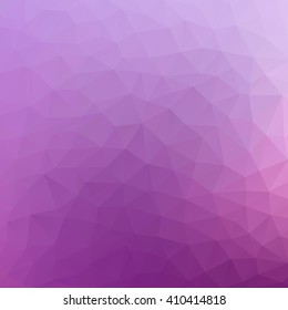 Vector abstract triangulated Purple background. Purple dynamic pattern. Geometric texture. Modern. Triangles. Pink blur.  