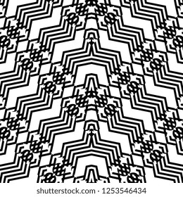 vector abstract tribal pattern background. Ethnic geometric stripes line with rhombus ornament illustration.