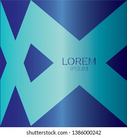 vector abstract turquoise blue cross sign on navy blue background template card invitation wedding birthday anniversary fashion show backdrop banner brochure calendar packaging product wrapping design
