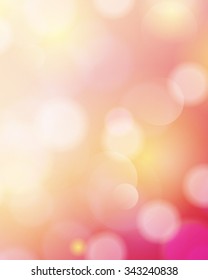 Vector abstract twinkled bright background with bokeh defocused golden lights.