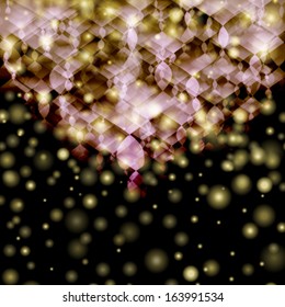 Vector abstract twinkled christmas background.