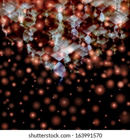 Vector abstract twinkled christmas background.