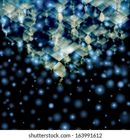 Vector abstract twinkled christmas background.