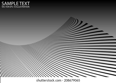 Vector abstract twisted curvatures background illustration - Abstract vector background template