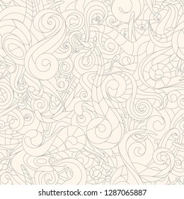 Vector abstract twisted seamless texture. Natural motives.