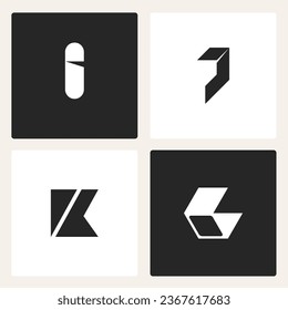 Logo für abstrakte Vektorgrafik-Schriftzeichen