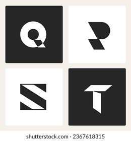 Logo für abstrakte Vektorgrafik-Schriftzeichen
