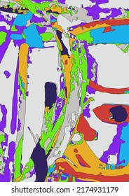 Textura de arte de fondo universal abstracta vectora, plantilla de cabecera. Página de Collage, diseño para tarjeta, invitación, folleto, banner, portada de libro, impresión de folleto, concepto de volante.