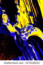 Abstrakte Vektorgrafik-Universalkunst-Textur, Header-Vorlage. Collage Seite, Design für Karte, Einladung, Broschüre, Banner, Buchcover, Buchdruck, Flyer Konzept.