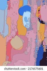 Vector abstract universal grunge art texture, header template. Collage page, design for card, invitation, brochure, banner, book cover, booklet print, flyer concept.