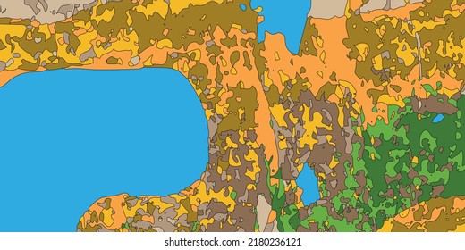 Vector abstract universal grunge art texture, header template. Collage page, design for card, invitation, brochure, banner, book cover, booklet print, flyer concept.