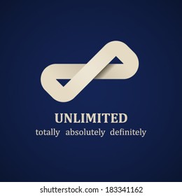 vector abstract unlimited symbol design template