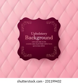 Vector abstract upholstery background. Can be used in cover design, book design, website background, CD cover, advertising.