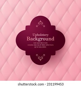 Vector abstract upholstery background. Can be used in cover design, book design, website background, CD cover, advertising.