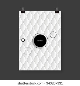 Vector abstract upholstery background. Can be used in cover design