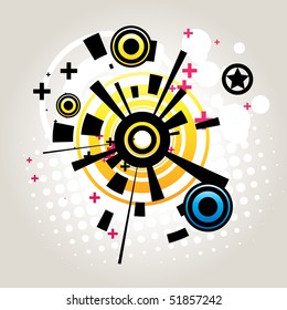 fondo de estilo urbano abstracto vectorial