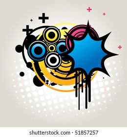 fondo de estilo urbano abstracto vectorial